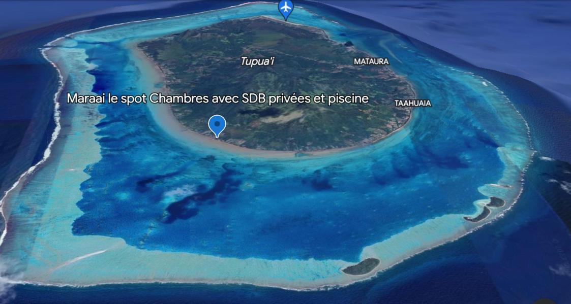 Mara'ai le spot Chambre Taahueia Deluxe avec piscine Mataura Exterior foto